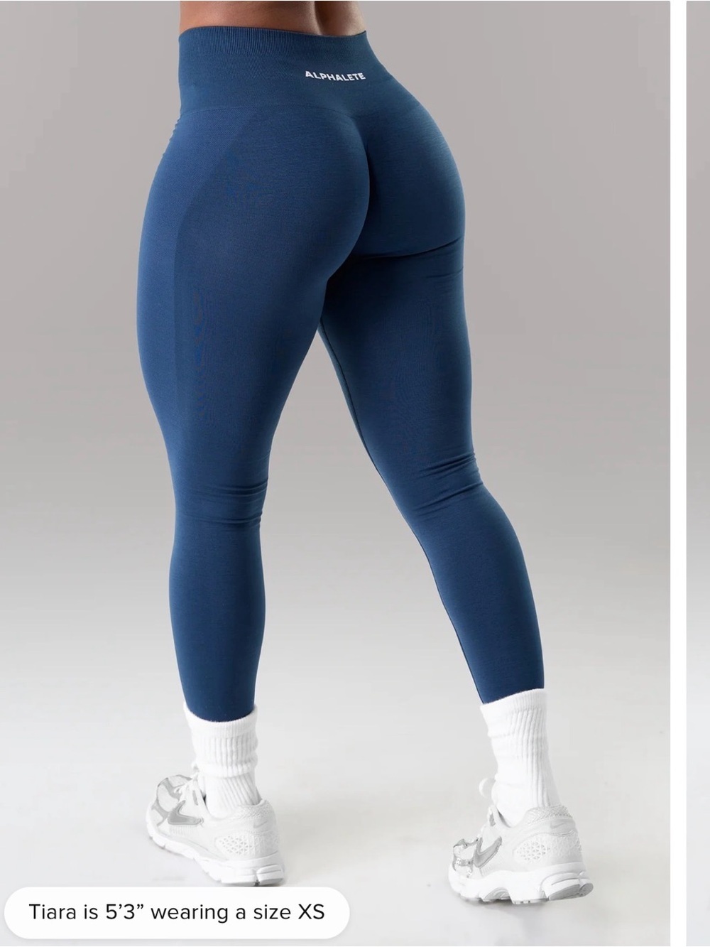 Alphalete Amplify Legging Scrunch Blue Size XS
